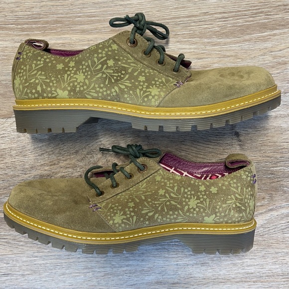 Moshulu Shoes | Moshulu Suede Valley Oxford Shoes Size 41 (US 8) | Color: Green/Purple/White | Size: 8 | Akkristina's Closet